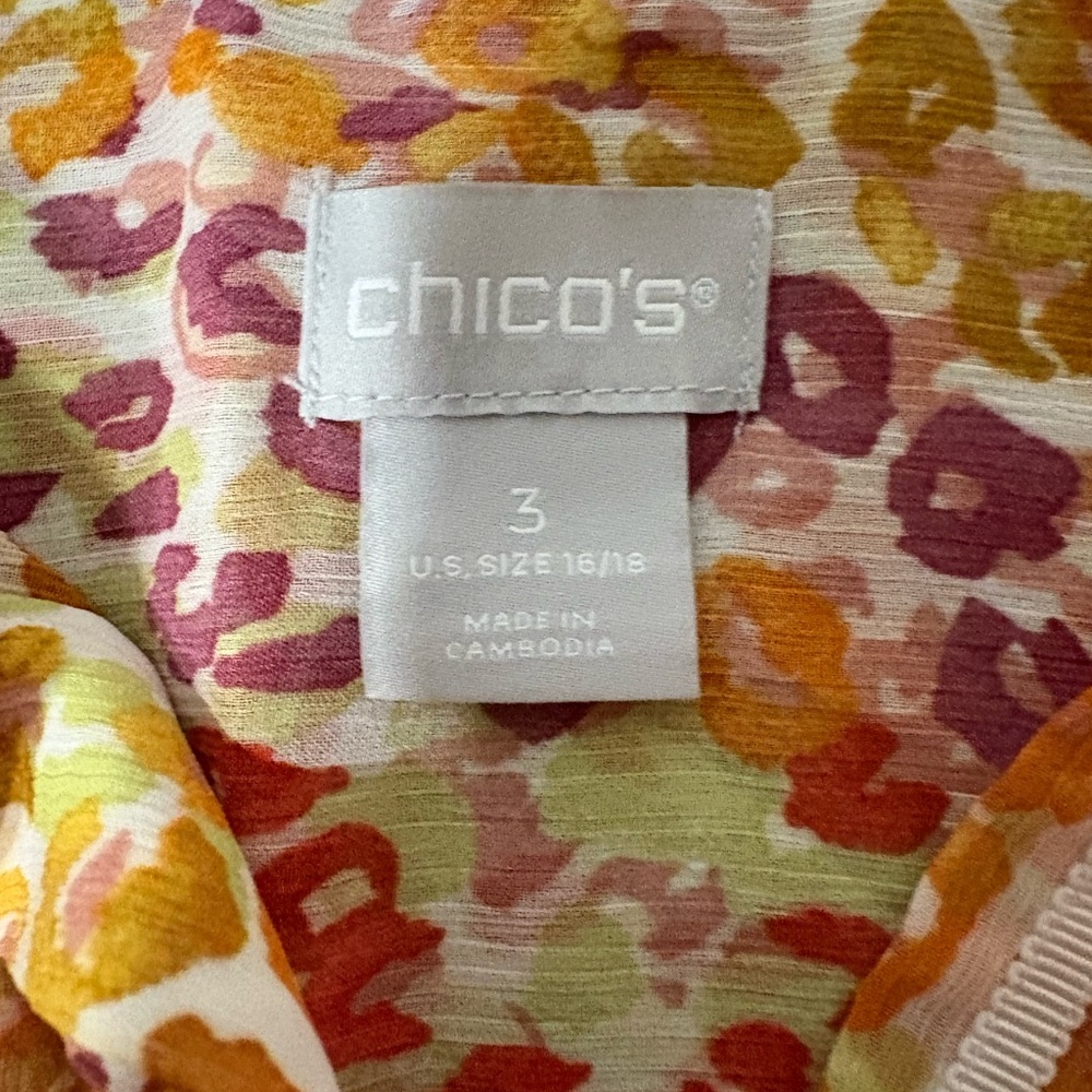 Chico's Multicolor Patterned Blouse - image 2